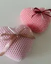 Mesh heart candle