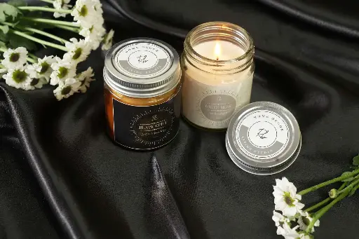 Scented Candle | Glass Jar Set of 2