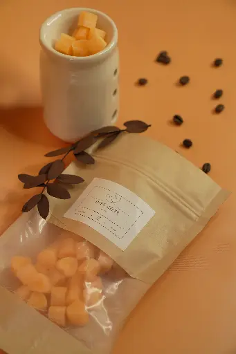 Heart melt candle